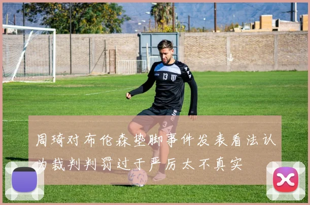 周琦对布伦森垫脚事件发表看法认为裁判判罚过于严厉太不真实